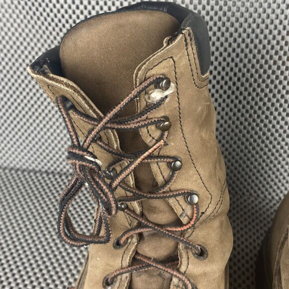 Vintage Red Wing  Looger Boots Mens 12 D Brown Leather Lace Up Made in USA main image 4